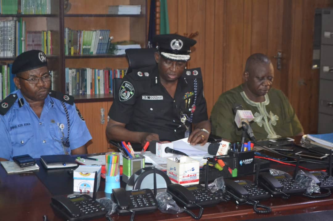  CP HAKEEM OLUSEGUN ODUMOSU MAIDEN BRIEFING HELD AT EDO STATE POLICE COMMAND HEADQUARTERS